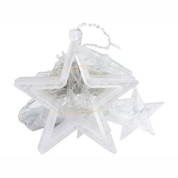 SPARK WORLD 138 Yellow Star Shaped LED String Lights image 3