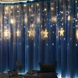 SPARK WORLD Yellow Star Shaped Bulb String Lights image 2