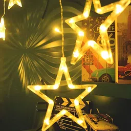 SPARK WORLD Yellow Star Shaped String Lights image 3