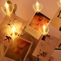 ENORMITY  Yellow Heart Shape String Lights image 5