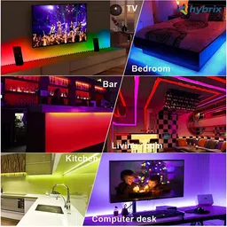 SPARK WORLD Red Rope Neon LED String Lights image 3