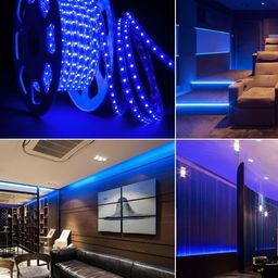 SPARK WORLD Blue Rice Shape Rope String Lights image 5
