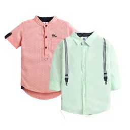 TONYBOY Boys Multicoloured Premium Casual Shirt-image-12