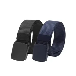 WINSOME DEAL Men Set Of 2 Textured Canvas Belt With Slider Buckle-14
