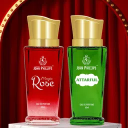 JOHN PHILLIPS Women Set Of 2 Luxury Magic Rose & Attarful Eau De Parfum 60ml Each-picture-6