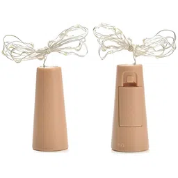 ENORMITY 2Pc White Rice Shape String Lights image 2