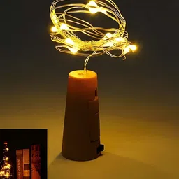 ENORMITY 2 Pcs Yellow Rice Shape String Lights image 2