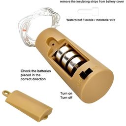 ENORMITY 2-Pcs Yellow Cork String Lights image 2