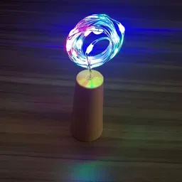 SPARK WORLD Blue Striped String Lights image 2
