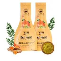 Nat Habit Set Of 2 Wild Turmeric Bath Ubtan 80gm Each-88