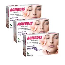 ACNEDIS Set Of 3 Herbal Soap Bars For Acne & Oily Skin With Tea Tree Oil  - 75 gm Each-11