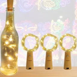 SPARK WORLD Beige Rice Shaped String Lights-0
