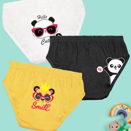 NUSYL Girls Pack Of 3 Printed Cotton Basic Briefs NUGCBRFPO3.0008-image-83