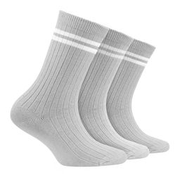 FOOTPRINT 3 Pairs Infant Kids Patterned Ankle-Length Organic Cotton Socks-image-81