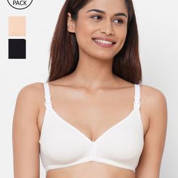 Inner Sense Black & White Pack of 3 Maternity Bra-picture-20