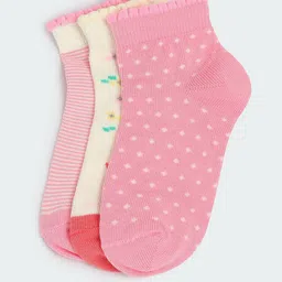 max Boys Pack Of 3 Patterned Shoe Liners-15