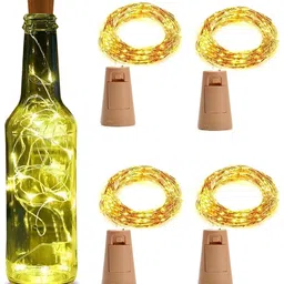 ENORMITY Yellow 4 Pieces Rice Shape String Lights-54