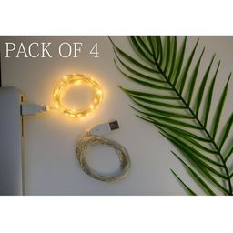 SPARK WORLD Yellow Rice-Shaped String Lights-13