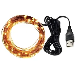ENORMITY Yellow Rice Shape USB Fairy String Light-29