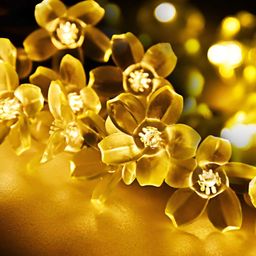 ENORMITY Yellow Flower Shape String Lights image 3