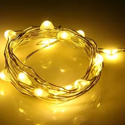 SPARK WORLD 5-Pcs Yellow Cork LED String Lights image 4