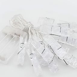 SPARK WORLD Yellow LED Photo Clip String Lights image 3