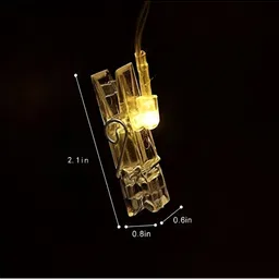 SPARK WORLD Yellow LED Photo Clip String Lights image 2