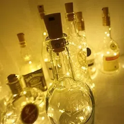 SPARK WORLD Yellow 8 Pieces Cork LED String Lights image 5