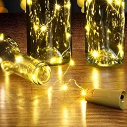 SPARK WORLD Yellow 8 Pieces Cork LED String Lights image 4