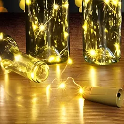 SPARK WORLD Yellow Rice Shaped String Lights image 4