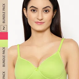 Floret Pack Of 2 High Support Heavily Padded Back Closure Multiway Strap Bra-picture-0