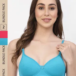 Floret Pack of 2 Heavily Padded Seamless Push-Up Bra-picture-34