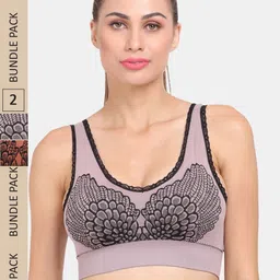 Amour Secret Floral Bra Lightly Padded-image-42