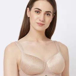 Soie Beige Bra Lightly Padded T-shirt Bra-image-19