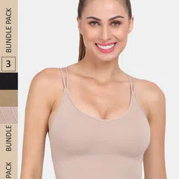 Amour Secret Pack Of 3 Lightly Padded Workout Bra-image-49