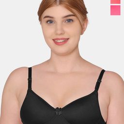 KOMLI Pack Of 3 Full Coverage Lightly Padded Cotton Everyday Bra With All Day Comfort-picture-22