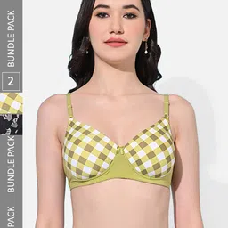 FIMS Pack of 2 Full Coverage Lightly Padded Bra-42