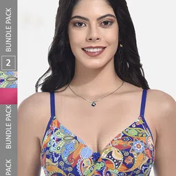 StyFun Pack Of 2 Full Coverage Lightly Padded Everyday Bra With All Day Comfort-20