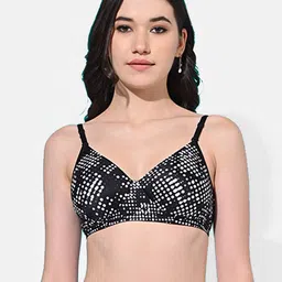 FIMS Polka Dot Full Coverage Lightly Padded Bra All Day Comfort-30