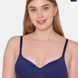 KOMLI Pack Of 2 Full Coverage All Day Comfort Cotton T-shirt Bra-image-28