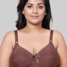 PLUMBURY Plus Size Full Coverage Lightly Padded Everyday Bra With All Day Comfort-7