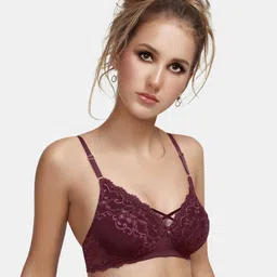 Dazzle Floral Bra Medium Coverage Lightly Padded-5