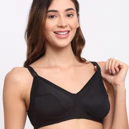 MYLO ESSENTIALS Black Maternity Bra - Non-Wired Non-Padded-13