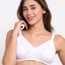 MYLO ESSENTIALS White Maternity Bra - Non-Wired Non-Padded-18