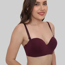 PLUMBURY Medium Coverage Underwired Lightly Padded Bra with All Day Comfort image 5
