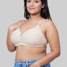 PLUMBURY Plus Size Full Coverage Lightly Padded Everyday Bra With All Day Comfort image 3