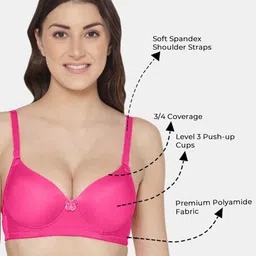 Tweens Pack Of 2 Push-Up Bra All Day Comfort With Medium Coverage Heavily Padded image 2