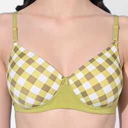FIMS Pack Of 2 Checked Full Coverage Lightly Padded Bra With All Day Comfort image 3