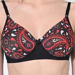 FIMS Pack Of 2 Checked Full Coverage Lightly Padded Bra With All Day Comfort image 2