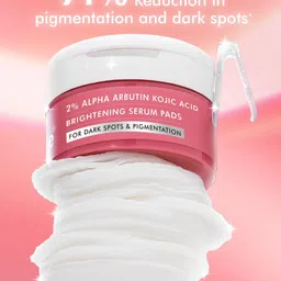 MCaffeine 2% Alpha Arbutin Kojic Acid Brightening Toner-Serum Pads - 40 Pcs-51